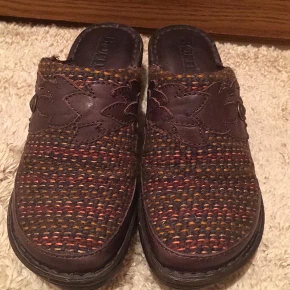 Born tweed clogs mules fall color 6 flats 36.5 - Picture 5 of 11
